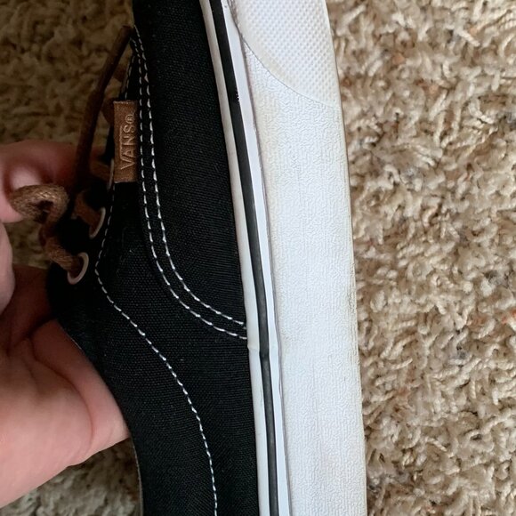 VANS Era Men's Brown Leather Black Suede Lace Up Sneakers Size 10 - Picture 5 of 6